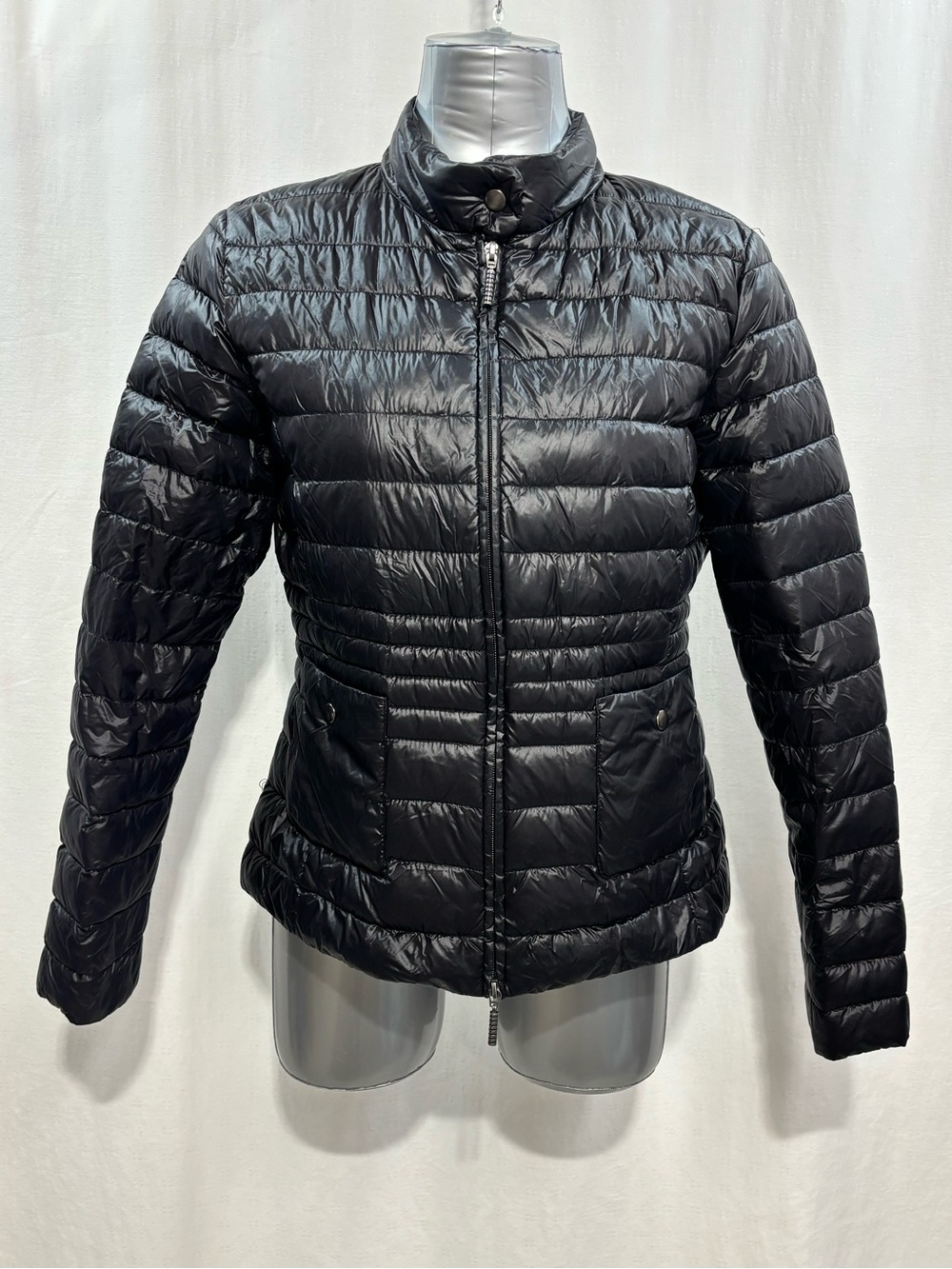Jones New York Black Lightweight Quilted Puffer Jacket XL - 563